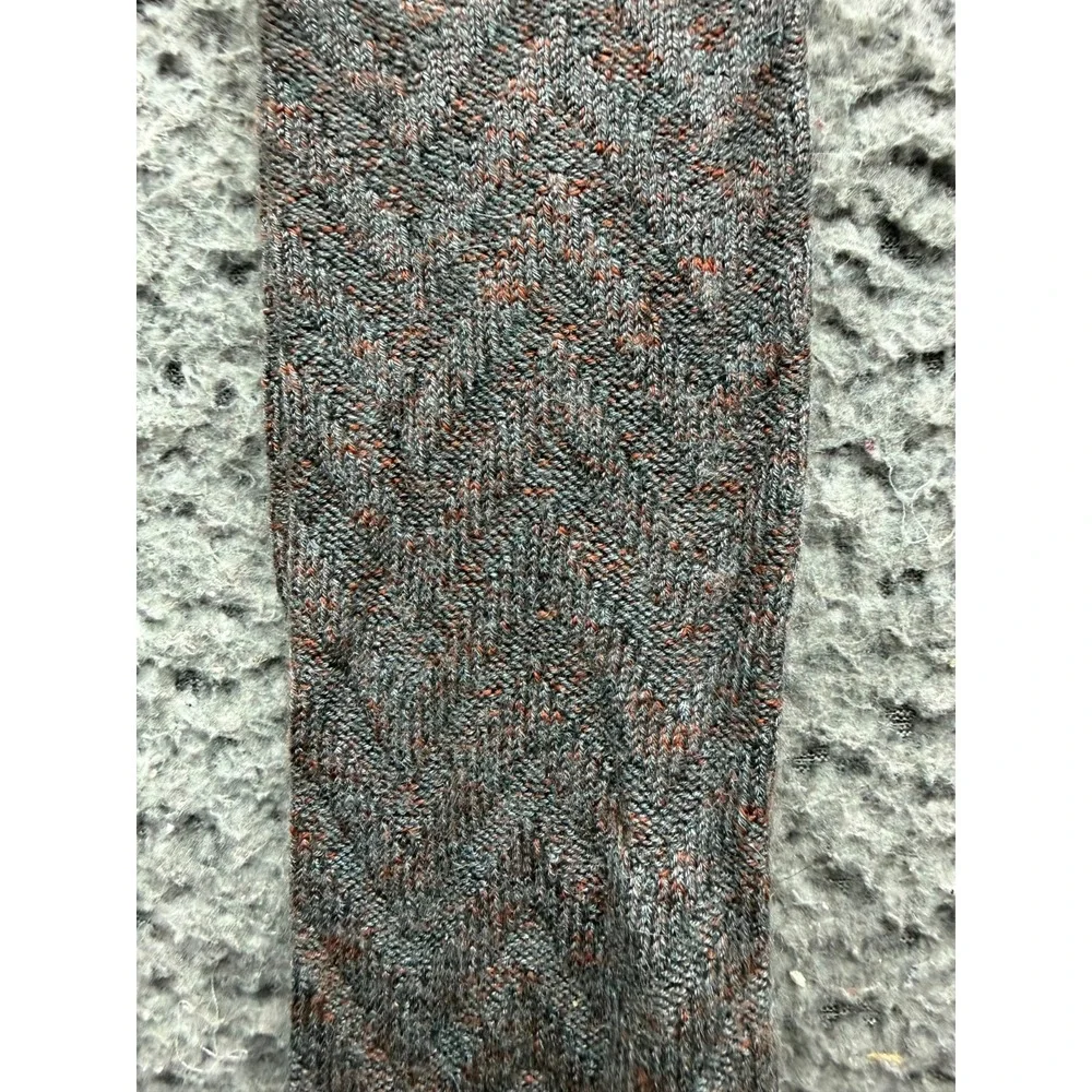 NWT Ermenegildo Zegna Maxi Chevron Mid Calf Socks Flanel Grey One Size Unisex
